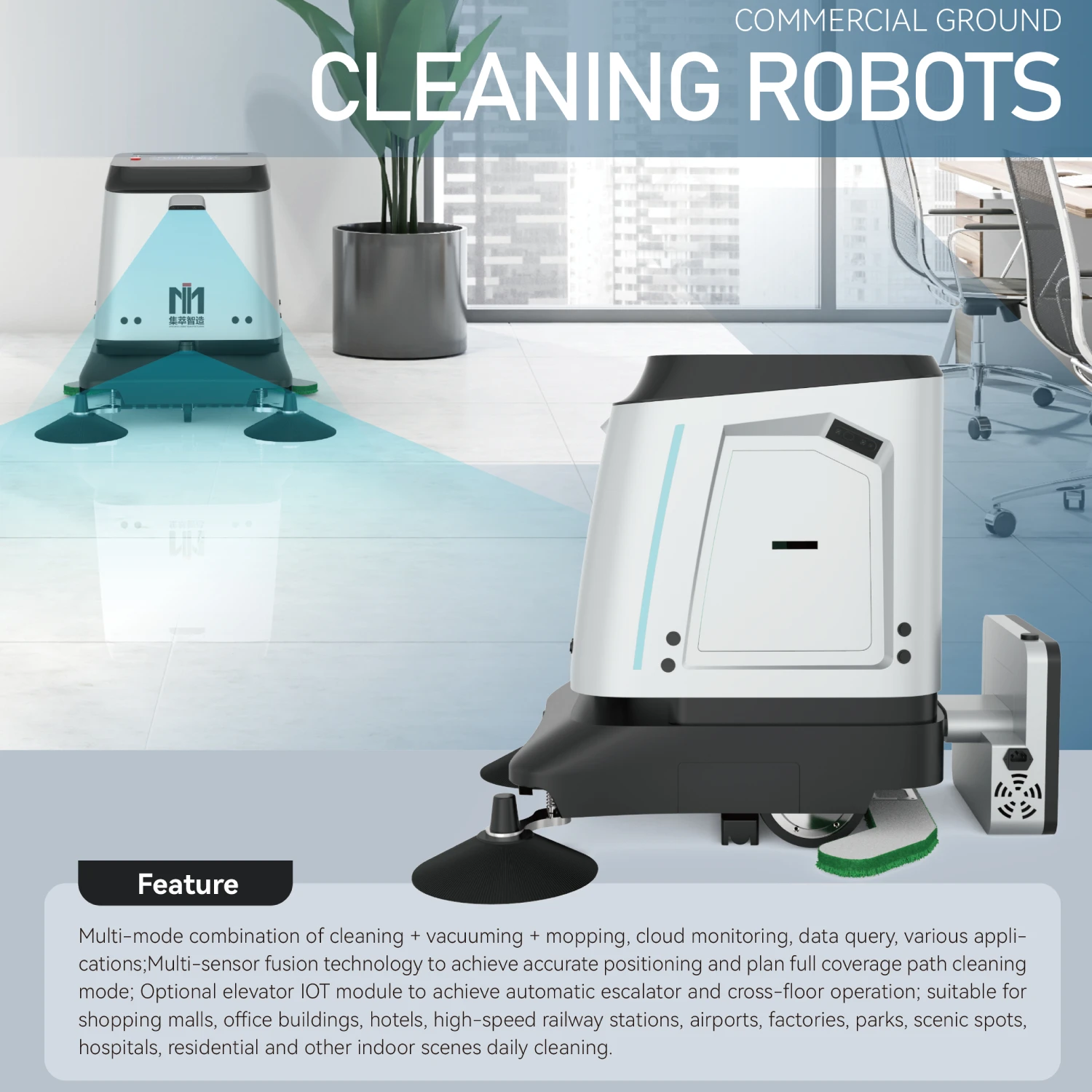Wholesale Autonomous Smart Self Cleaning Robot Cleaner for Commercial Cleaning