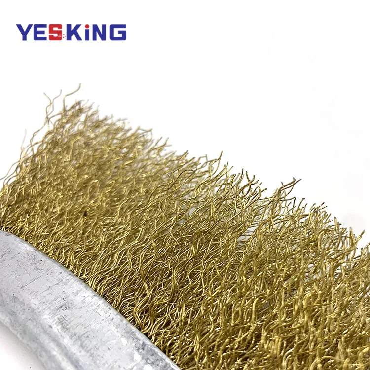 Factory newest multifunction mini plastic handle industrial polishing brush steel wire scratch sanding knife brush