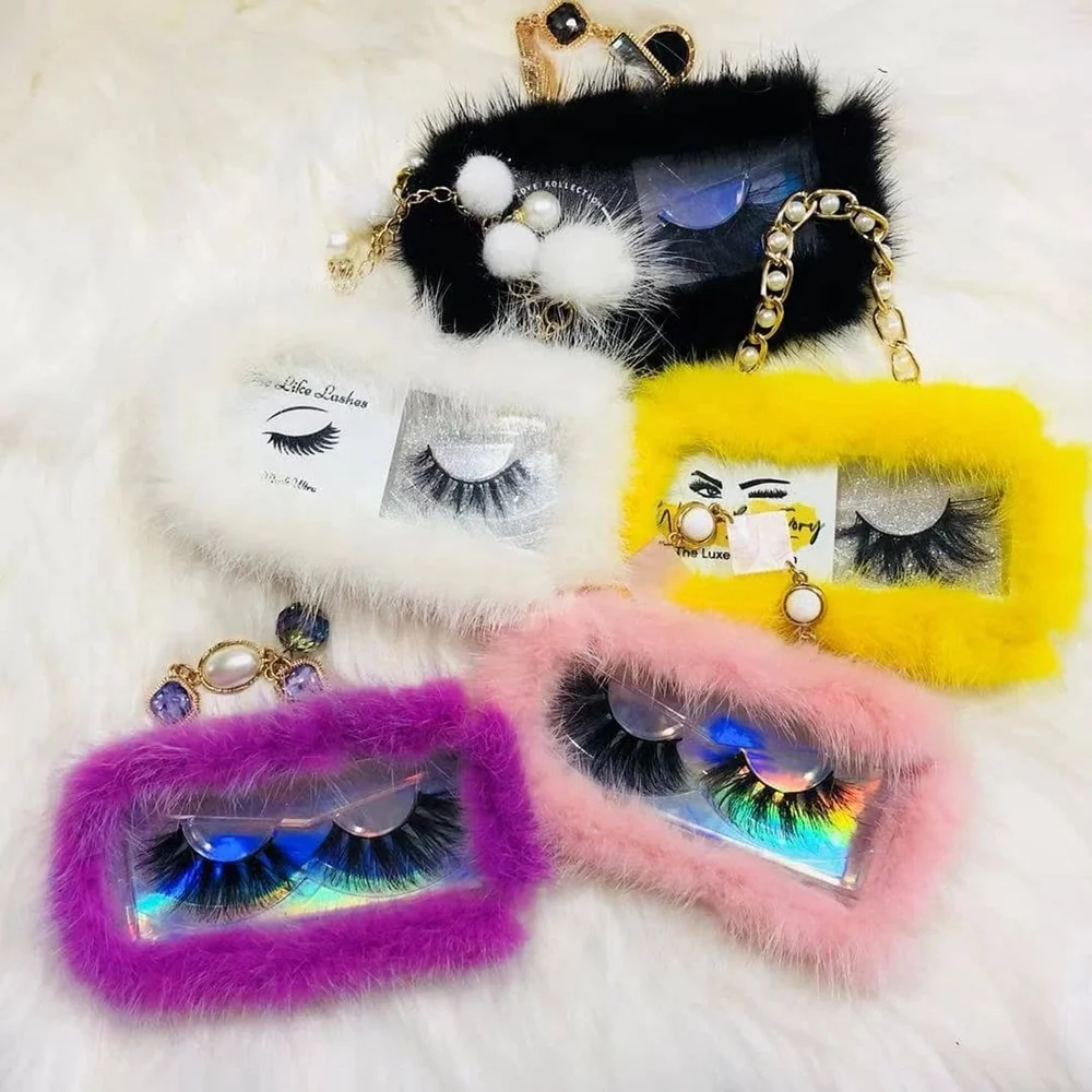 New design 3d mink eyelashes with custom packaging box and your own logo wholesale 25mm mink lash vendor