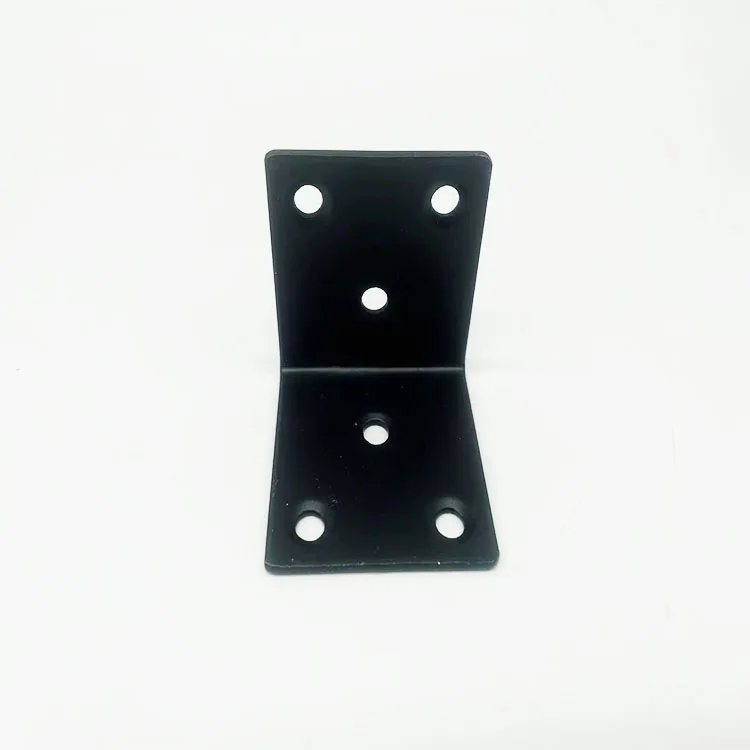 Metal Corner Braces, 2in L Brackets for Wood, 90 Degree Heavy Duty Wide Corner Black Metal Corner Bracket