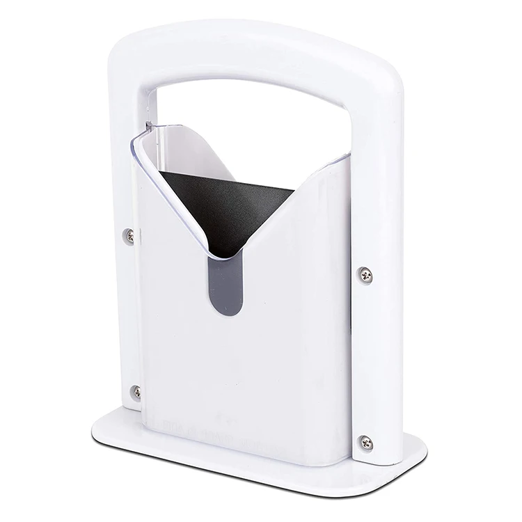 Kitchen Craft Bagel Cutter Slicer Guillotine Action Blade Holder Knife Biter Bagel Guillotine Slicer