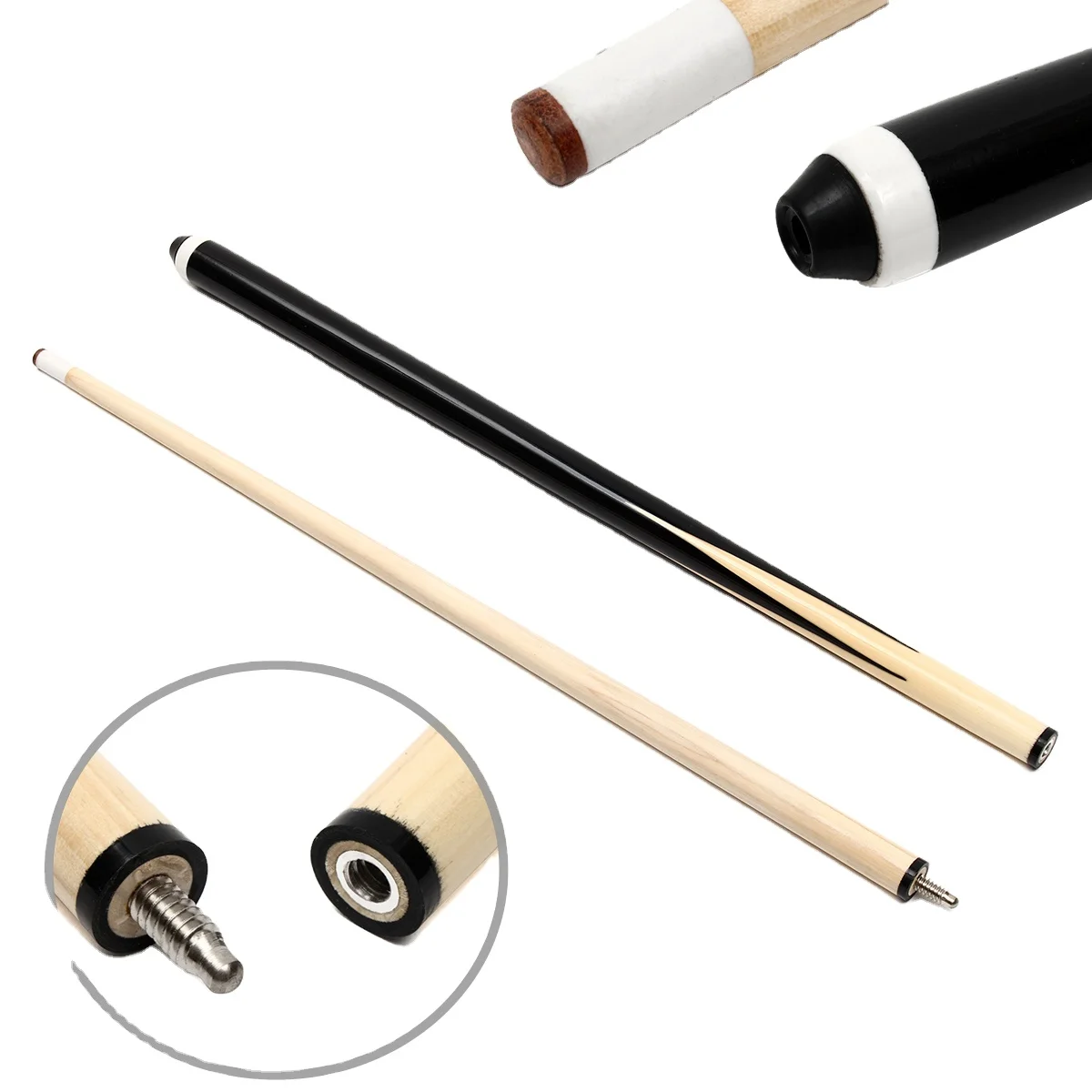 Junior Kid Snooker Cue Wooden Pool Cue Billiard Shaft 2-Piece Stick Entertainment Billiard Accessories