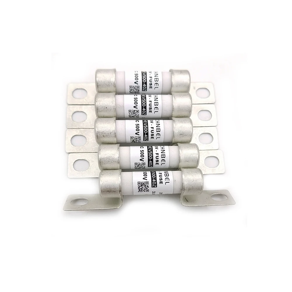 CHNBEL Single pack Fuse 5A 6.3A 10A 15A 20A 25A 30A 40A 50A 60A ev battery fusible fuse link 500V