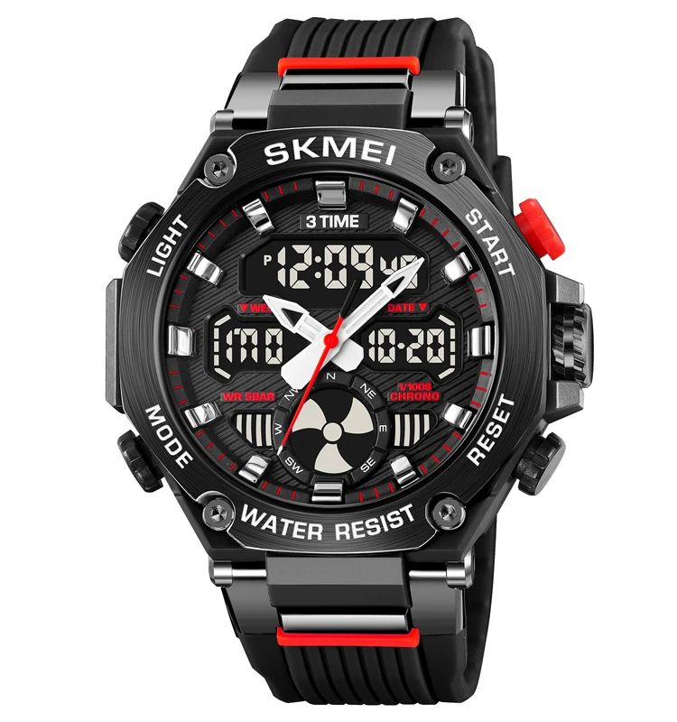 2223 Skmei Watch Factory Dual Time Digital Watches for Men Sport Army Hour