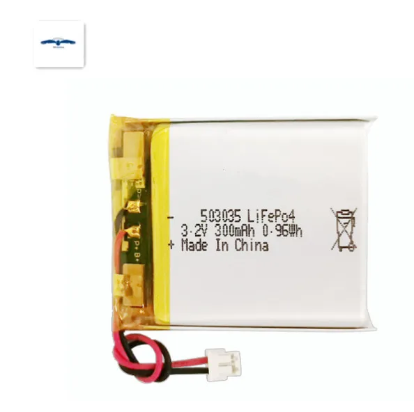 Lifepo4 300mAh 3.2v CE BATTERY CELL 503035 3.7v lithium ion battery pack