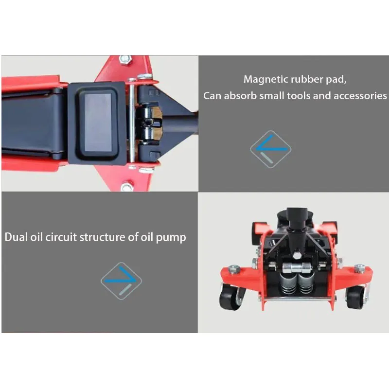 LAUNCH 3 ton low profile floor jack double pump hydraulic floor jack High lift electric car jack LH-2303