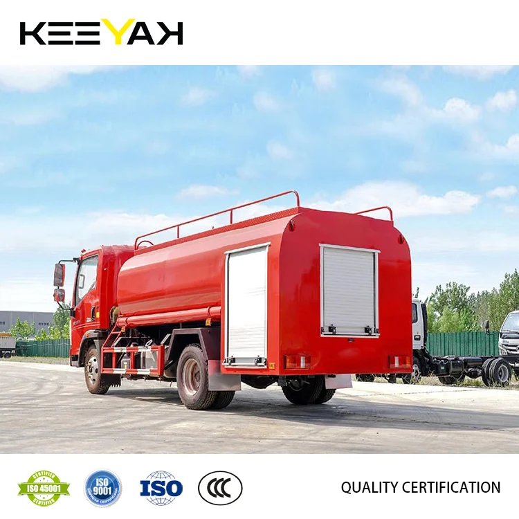 Sinotruk Howo Fire Truck Water Capacity 5000 Liter Water Tanker Fire Truck Customizable For Firefighting And Rescue