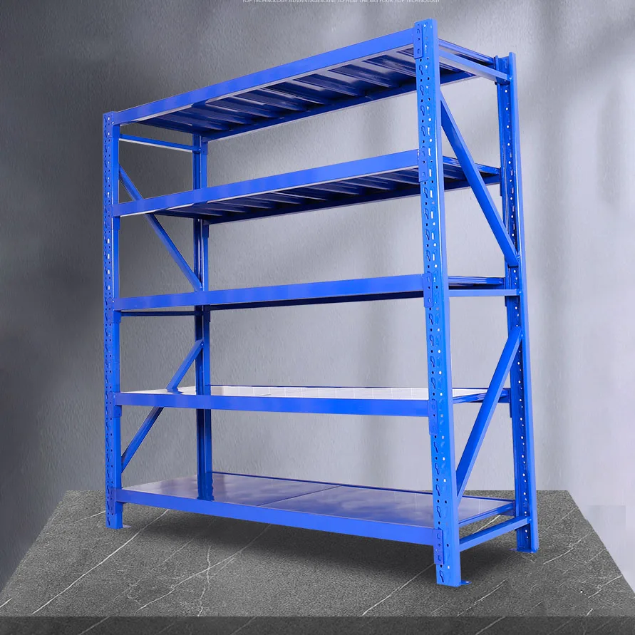 Warehouse Storage Racks Manufacture Factory 4 layers Metal Materials Light Duty Racks good price