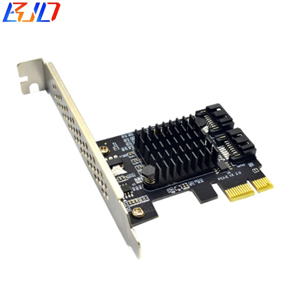 PCI Express SATA 3,0 контроллер карты, 2-портовый PCIe SATA III 6 ГБ/сек. адаптер постоянного тока в переменный конвертер
