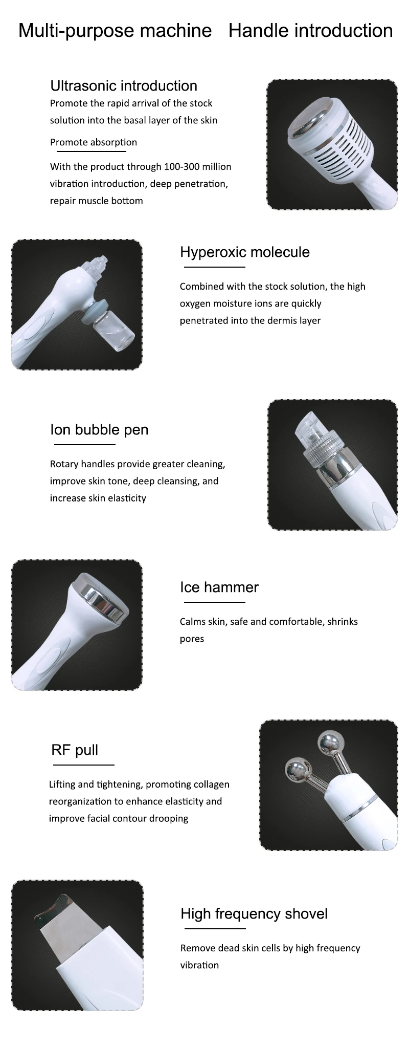 7 In 1 Professional Water Skin Peeling Facial Caring Micro-dermabrasion Beauty Machine