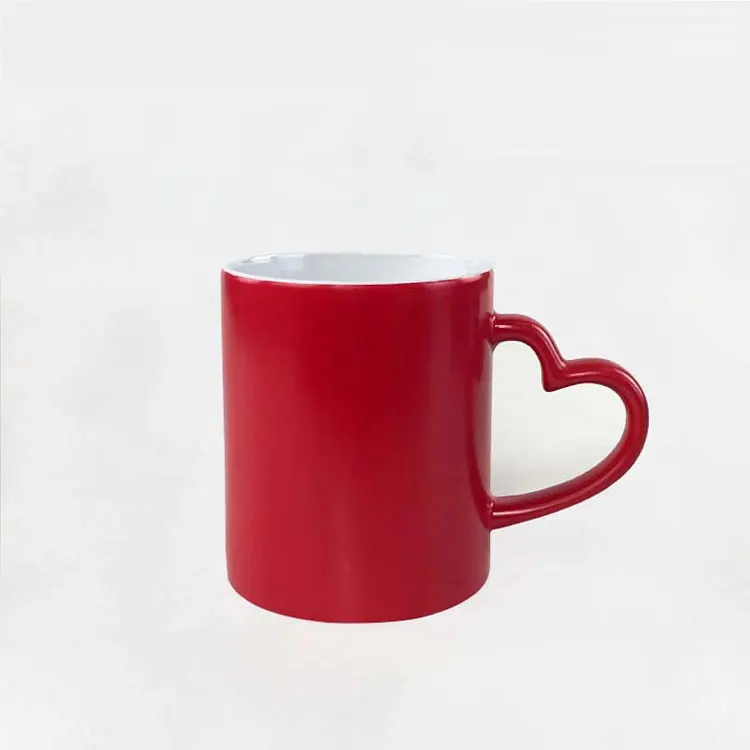 Custom color changing sublimation mugs Frosted Magic Cup