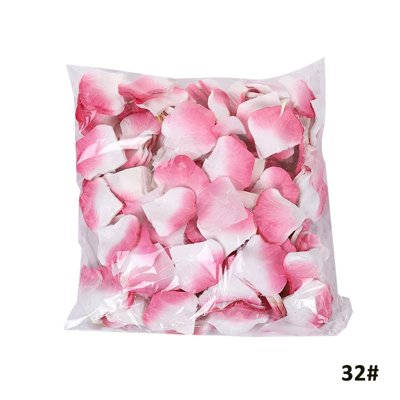 Wholesale high quality artificial silk flower rose petal for wedding decorations L19135