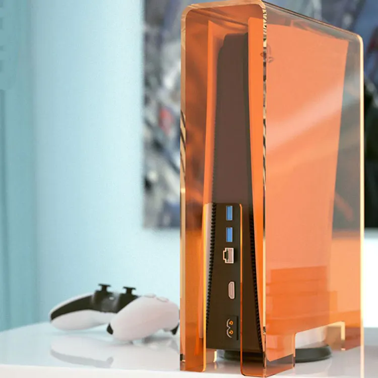 Durable Faceplate Shell PS5 Host Cover Transparent Customization Protective Acrylic PS5 Console Covers