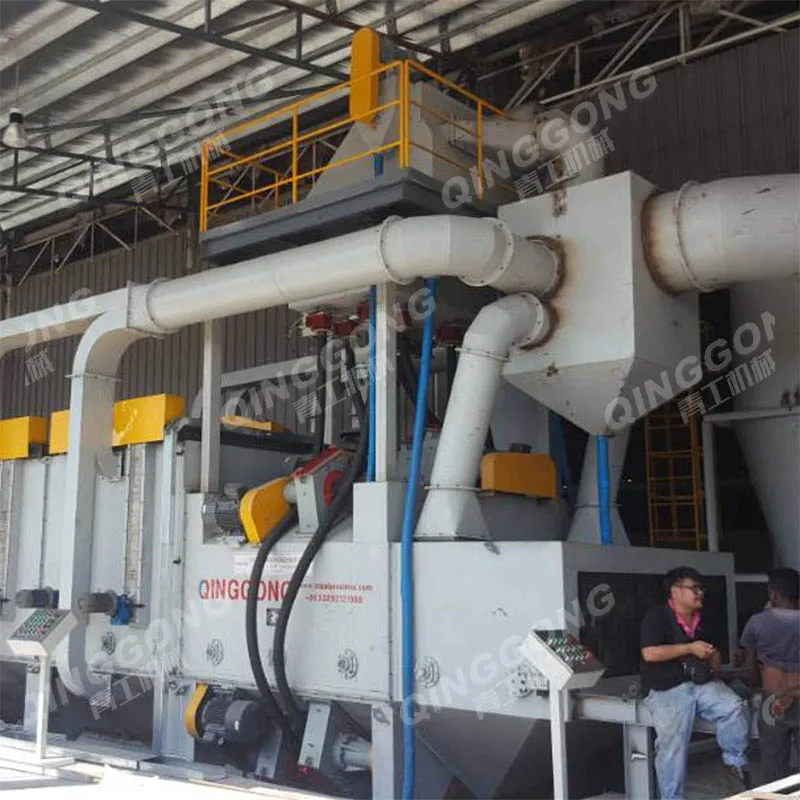 Preservation Lines shot blaster steel abrator painting drying shot blasting machine for pipes