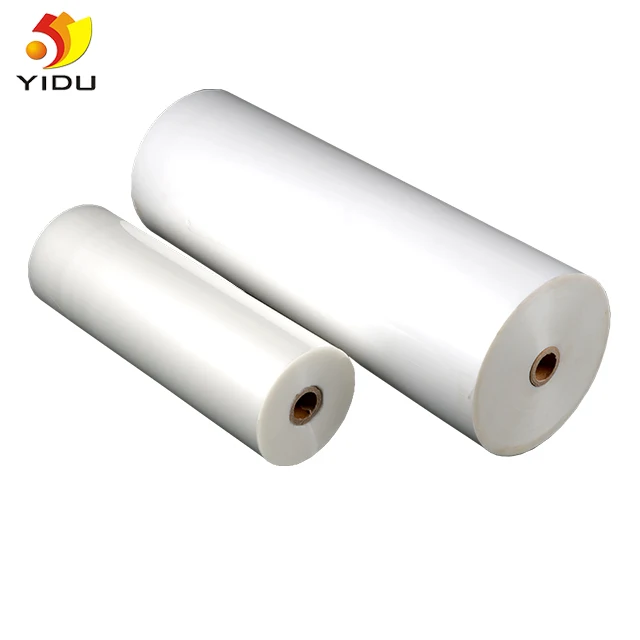 Высокое качество, 240 мм, ПЭТ, супер глянцевая 27mic термоламинированная рулонная пленка на заказ Yidu