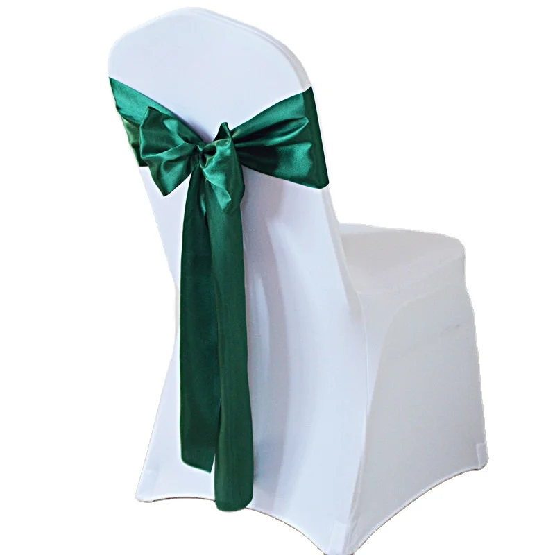 Satin Chair Sash  Chair Cover Ribbon for Wedding Chair Decoration