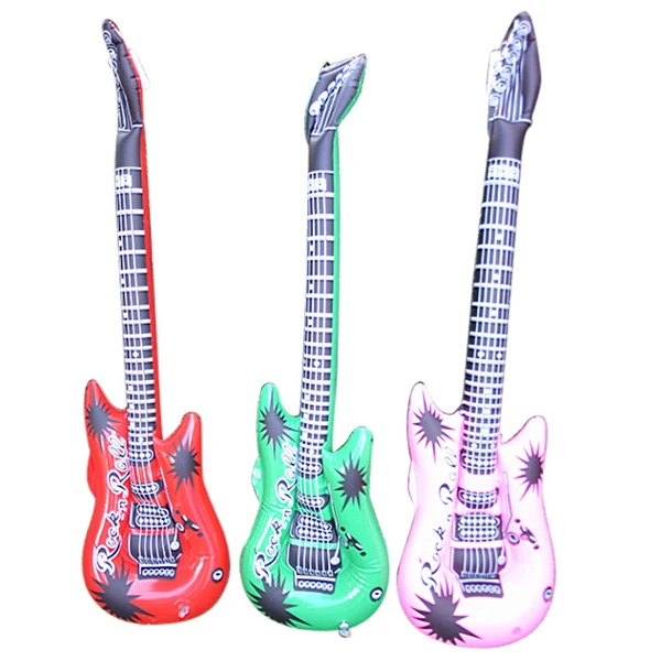 Oem custom pvc inflatable guitar,inflatable guitar toys
