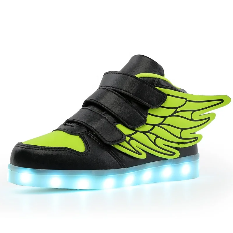 New Style USB Charger Men Women Optical Fiber USB Light Shoes for Kids LED