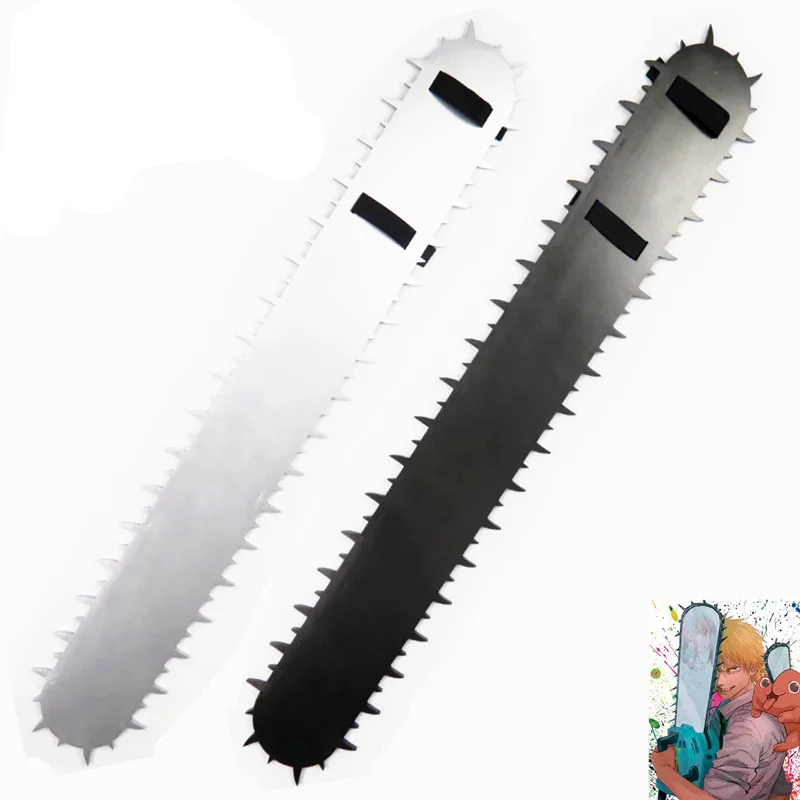 XM 2 Colors 86CM Wooden Halloween Chainsaw Man Denji Toy Swords Cosplay Anime Model Katana Sword