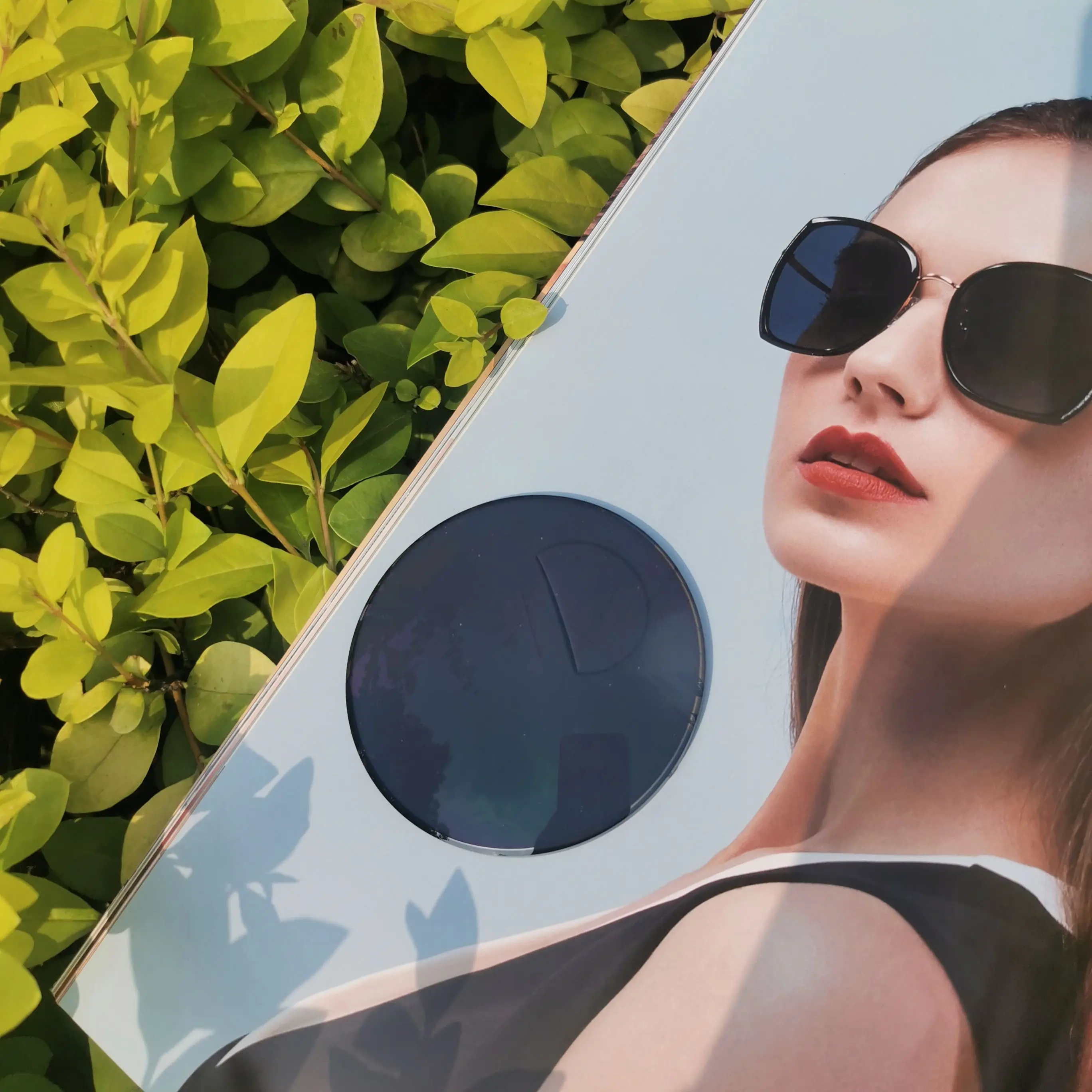 YOULI 1.56 ASP UV420 photochromic grey blue block lens