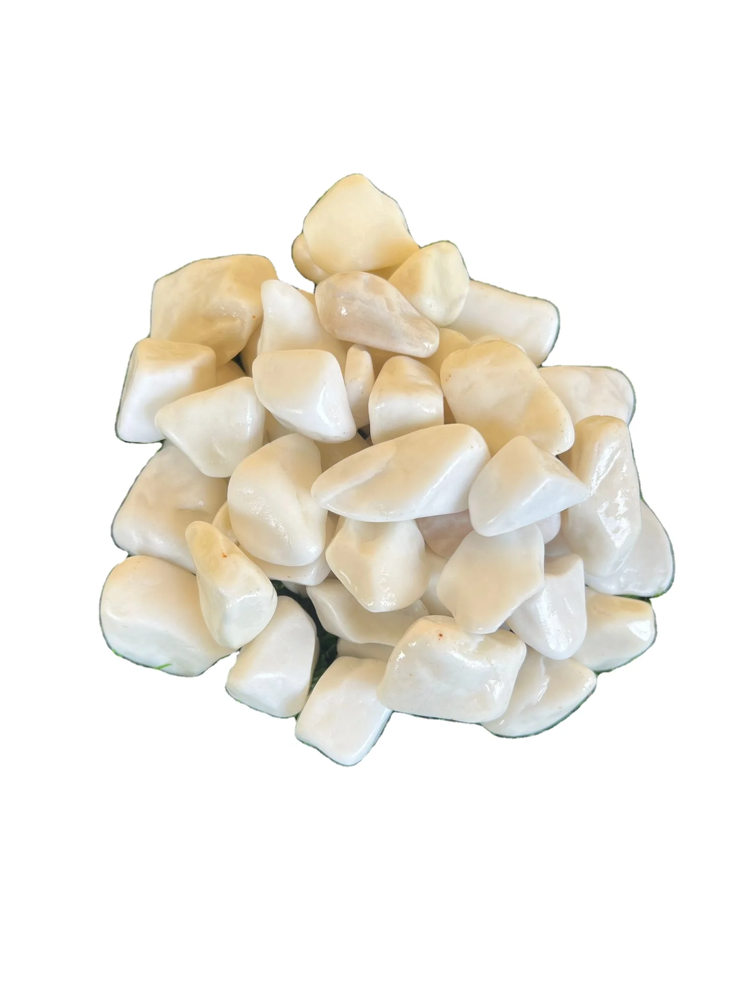 Direct factory sale White decorative stone dolomite chipping and gravel for gardens and backyards fish friendly pebble big stone