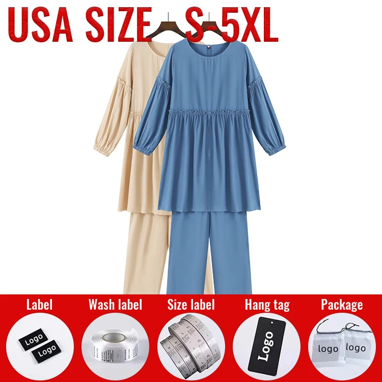 Khamis Arab Islamic Clothing Thobe Women Suit Set Islamic Clothing  Plus  SizeMuslim Women Dress Abaya Dubai Islamic Clothing