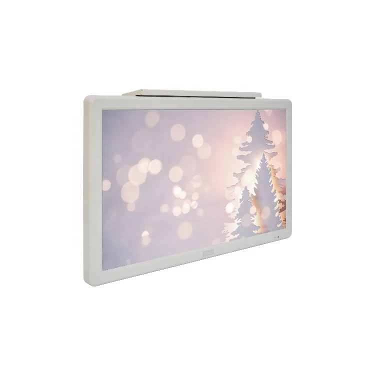 27inch Bus Coach Ceiling Wall Mounted Monitor Fixed Advertising Information Video Picture Player DC12-24V 1 Video Input