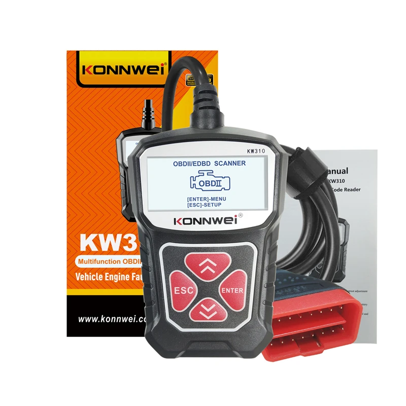 Hot Sale KW310 OBD2 Scanner Auto OBD 2 Car Scanner Diagnostic Tool Automatic Scanner Car Tools Russian Language Code Reader