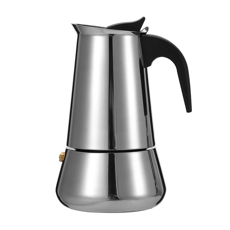 Home Kitchen/ Hotel Room Brewing Coffee Pot Stainless Steel Turkish Moka Pot Coffee Maker