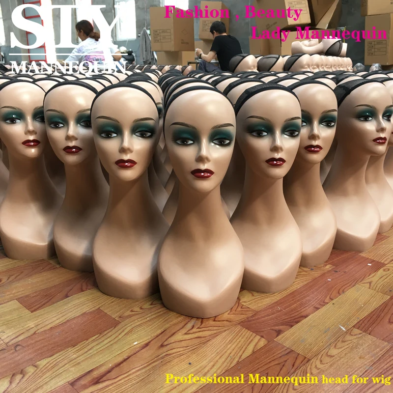 Manufactures Price Wholesale African American Female Mannequin Head mannequin head wig stand mannequin