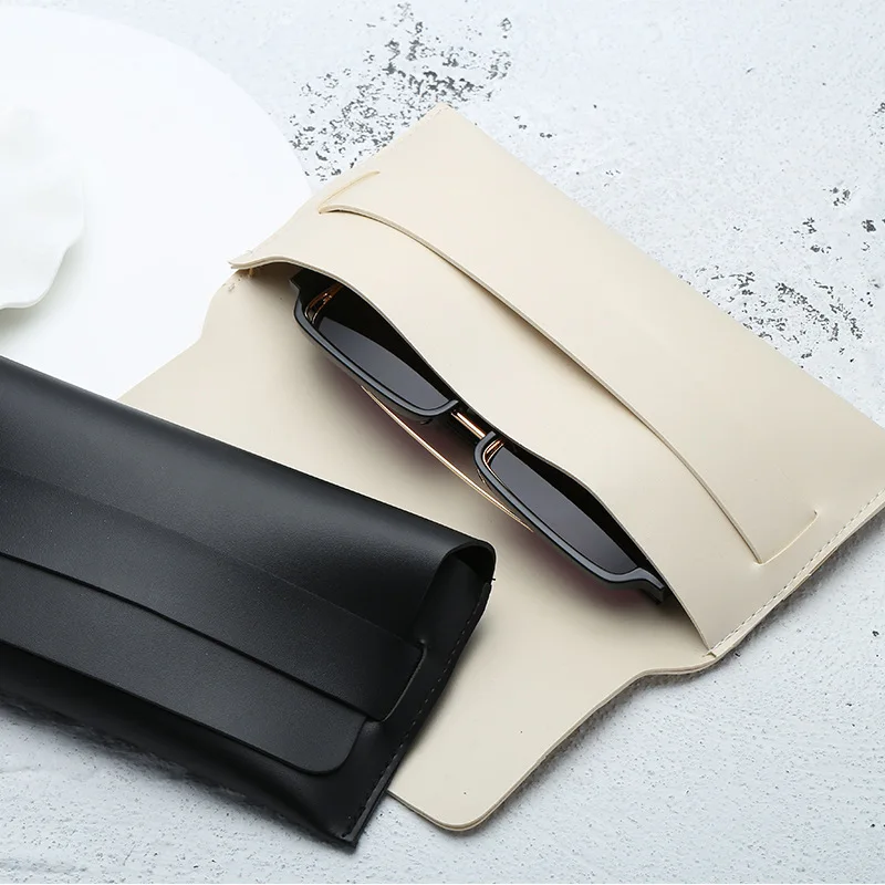 Wholesale Retro Big Eyewear Case Simple Waterproof Glasses Box Sunglasses Case White