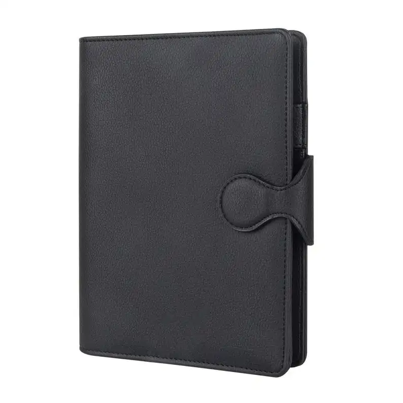 Leather 6 hole ring A5 refillable journal binder cover notebook