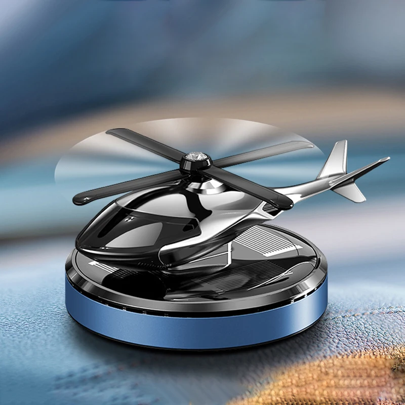 Wholesale Factory Luxury Propeller Helicopter Design Car Perfume Car Solar Perfume Diffuser Solar Rotating Car Freshener