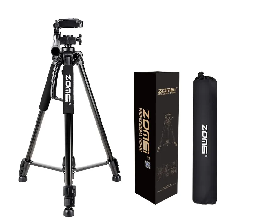 zomei Lightweight Tripod ZM1200 Camera Tripod stand for phone, ring light with tripod smartphone