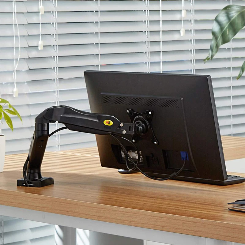 Computer display desktop bracket LCD monitor base universal rotating lift air pressure shelf
