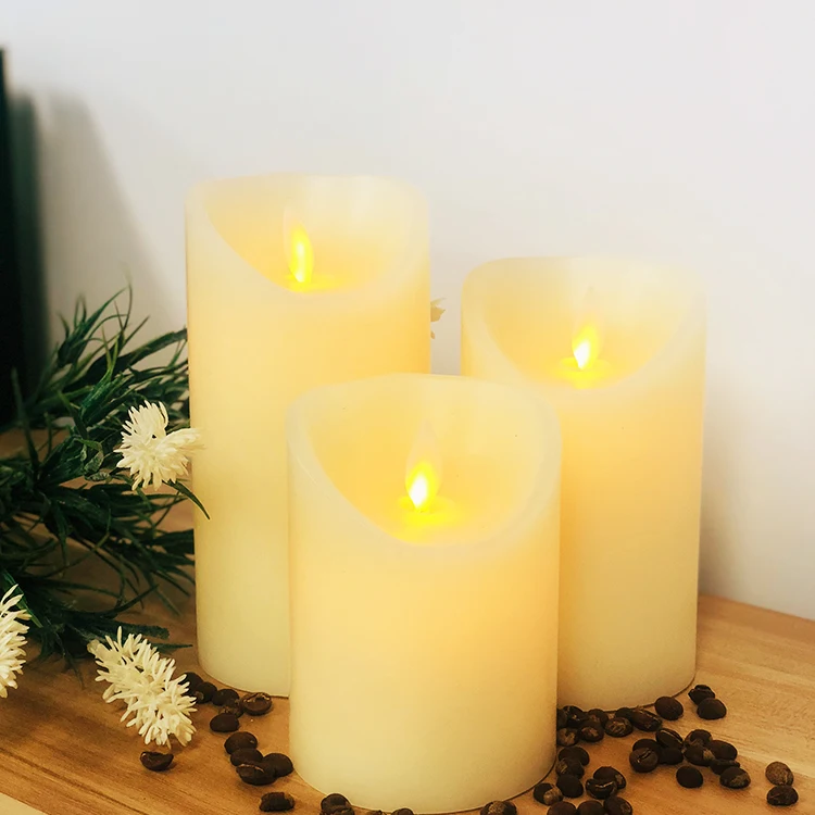 Christmas Candle Light Wholesale D7.5*H15CM Flameless Led Candle