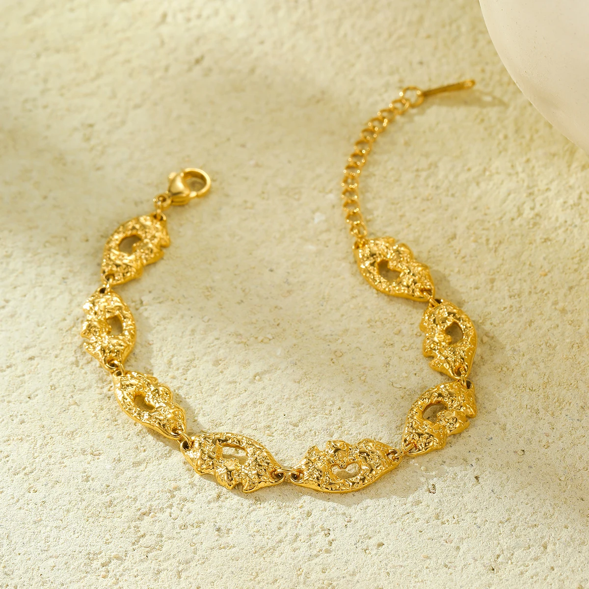 Women Gift Zircon Beaded Chain Bracelet Set Punk Stack Fashion Hand Jewelry