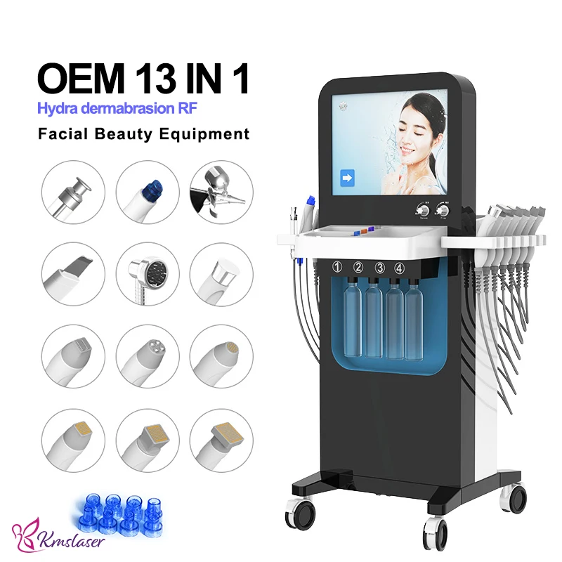 Beauty equipment peel facial hydrowonder microdermabrasion hydra 13 in 1 low price hydro skin facial skin whitening machine for
