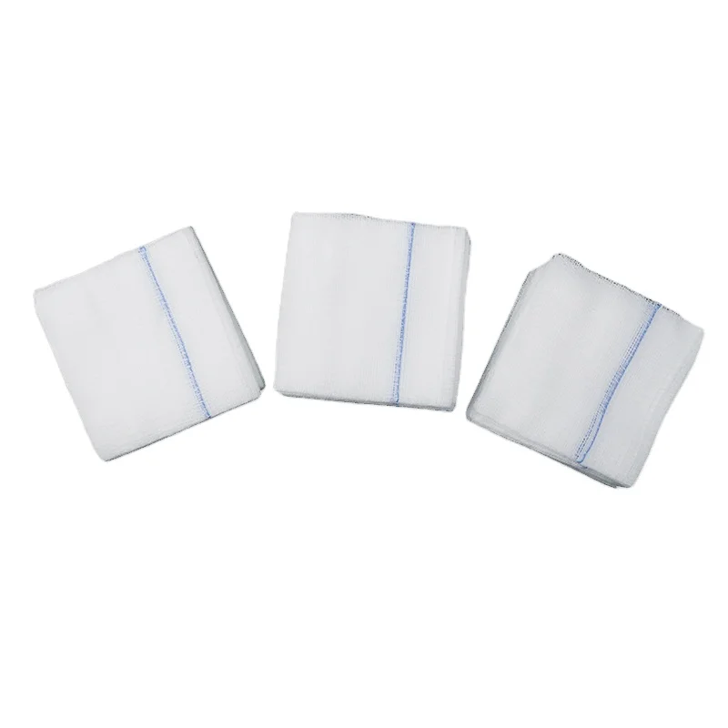 Стерильные простые марлевые тампоны с рентгеновским датчиком поставщик в Китае медицинские стерильные