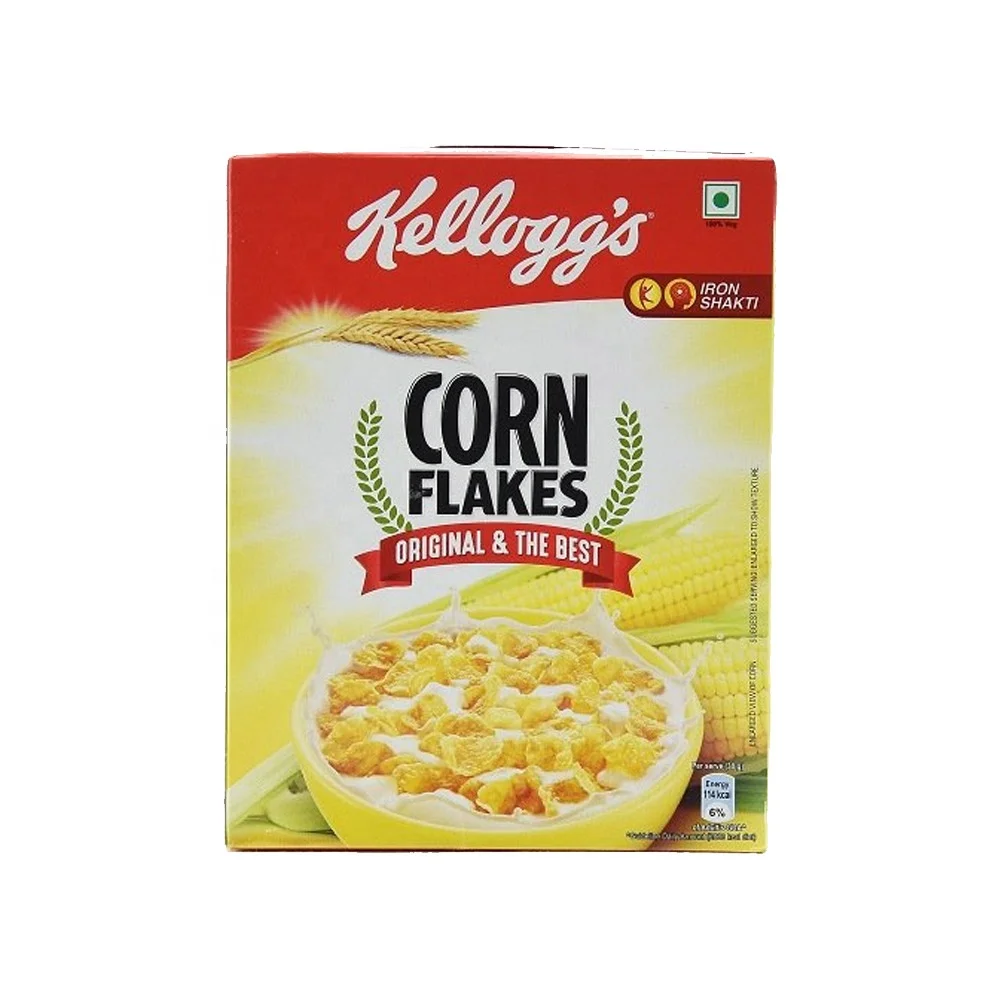 Corn Flakes Breakfast Cereal, Original, Fat Free,  Box (4 Boxes)