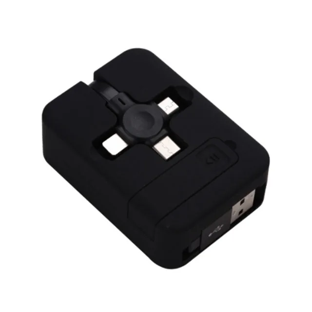 Uutek UC008 Top2 изготовленный на заказ логотип выдвижной кабель Портативный 4 в 1 кабель для зарядки для мобильного телефона с разъемом Micro USB Type-C для зарядки