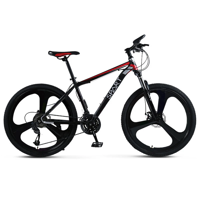 Rising Carbon Steel Mountain bike 24/26 inch disc brake shock absorption bicycle for men and women