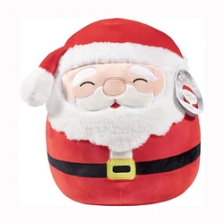 Custom 12 inches Cute and Soft Fabric Santa Claus Doll Holiday Plush Stuffed Toy Gift For Kids