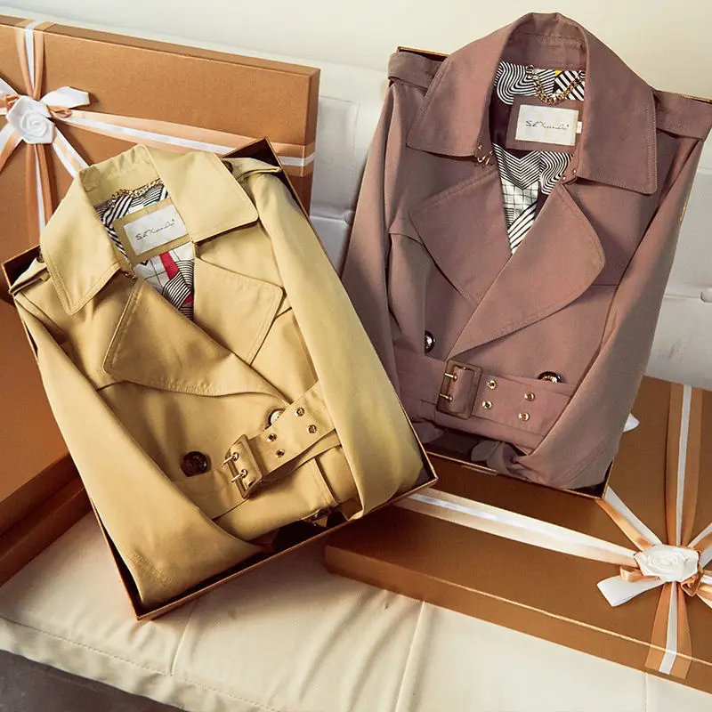 arrivals on sale 2023 new ladies clothing wholesale spring printing suit neck scarf suede long sleeve jacket