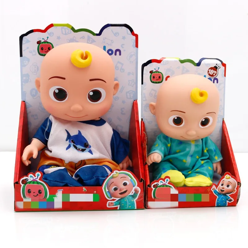 New Coco melon Cartoon Doll Singing JJ Vinyl Doll English Nursery Rhyme Music Doll Children Toy Birthday Gift