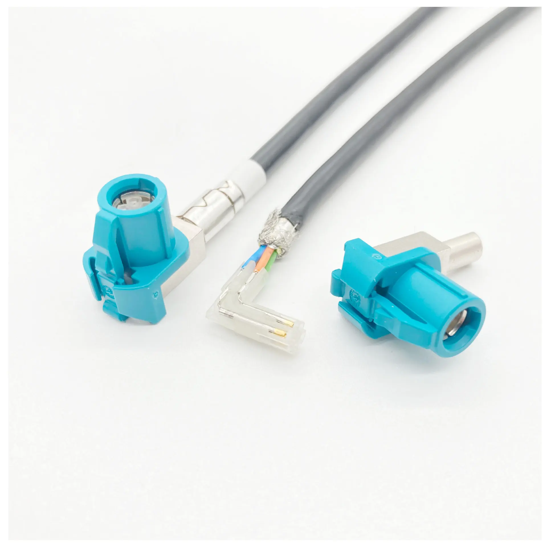 RF Coaxial Connector Wire 90 Degree Bend Male Head Horizontal C-type Pin Soldered PCB Board GPS Antenna Cable