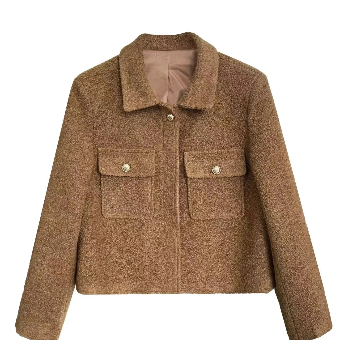 Double color boucle tweed fabric for clothing casual coats pants