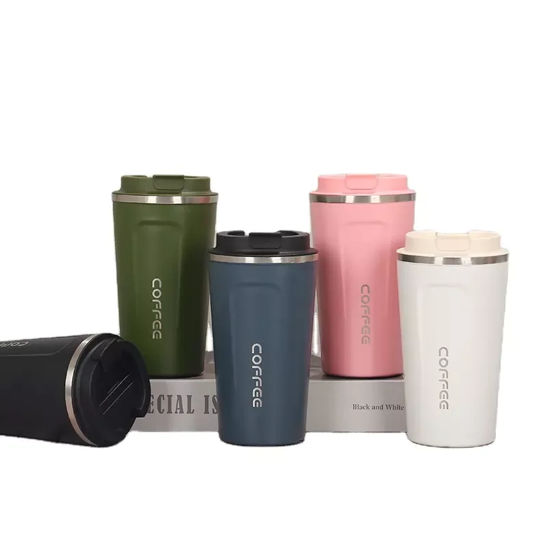 Hot selling  Double Walled Stainless Steel Car Tumbler Business Office Thermal Mug Vacuum Insulated Reusable Coffee Cup
