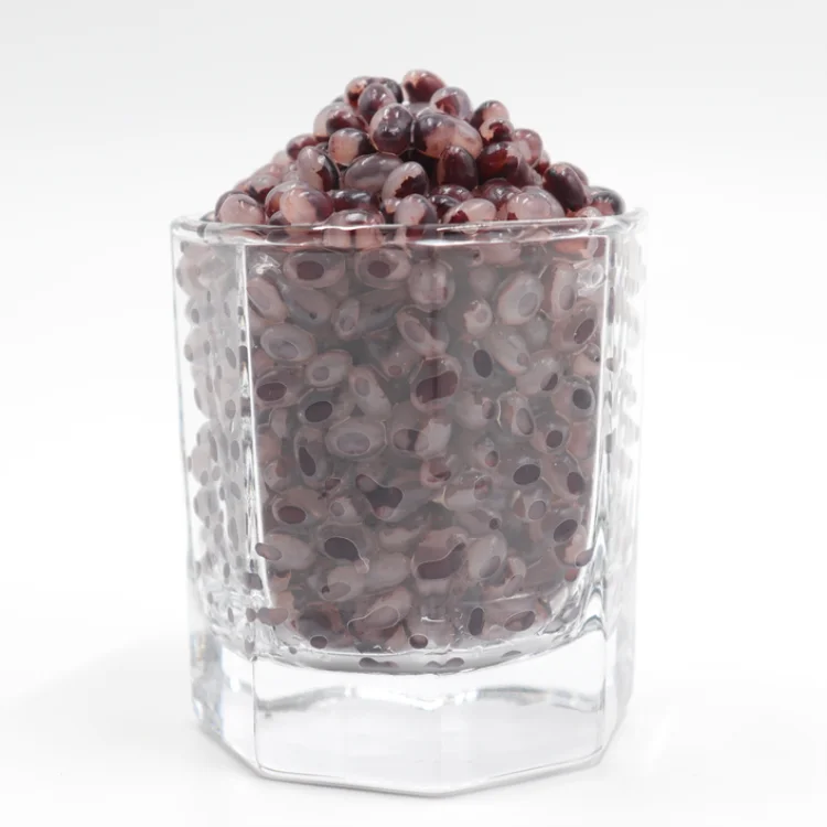 Красные клейкие рисовые бусины для молочного