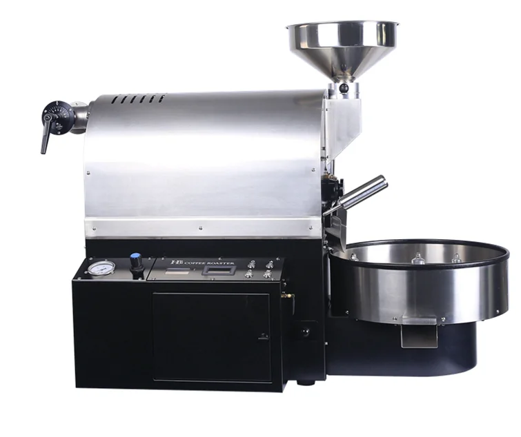 
Custom Wholesale Semi-Hot Air Roaster 500g Sample Coffee Roasting 1kg 2kg Gas Drum Commercial Cafe Hotel Coffee Baking Tool 